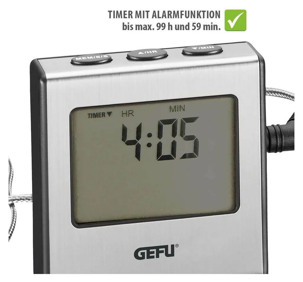 GEFU Termometro digitale per arrostire TEMPERE - 19