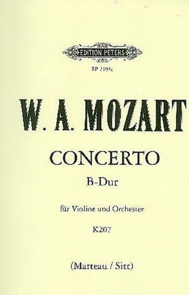 Concerto No. 1 in B flat K207