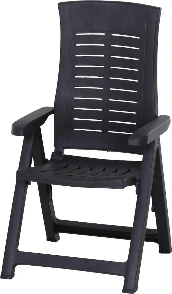 Chaise pliante PROGARDEN anthracite pour balcon et gain de place