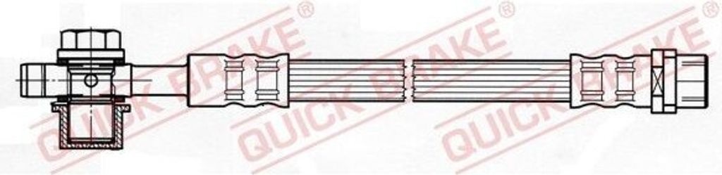 QUICK BRAKE 50.041X Bremsschlauch für VW PASSAT Variant (3B6) PASSAT Variant (3B5) PASSAT (3B3) PASSAT (3B2)