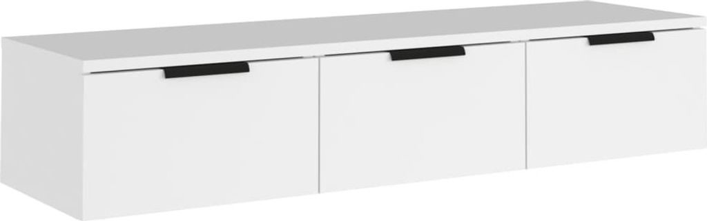 Szafka Wisząca, Biała, 102X30X20 Cm, Materiał Zdjęcie produktu 