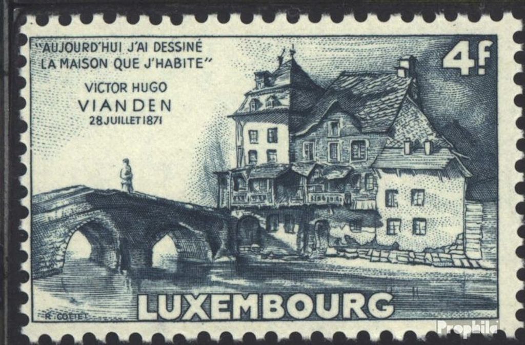 Briefmarken Luxemburg 1953 Mi 513 postfrisch Ansichten