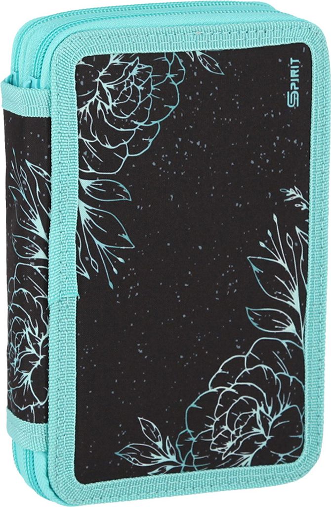 Astuccio per la scuola SPIRIT 28 pezzi a 2 cerniere FLOWERS Immagine del prodotto 