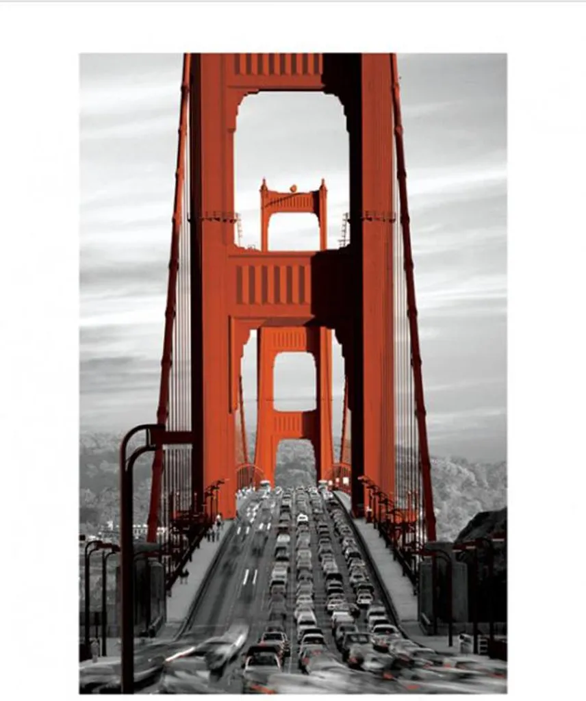 Quadro San Francisco Golden Gate Bridge 40x50 - Ricordo di Viaggio USA