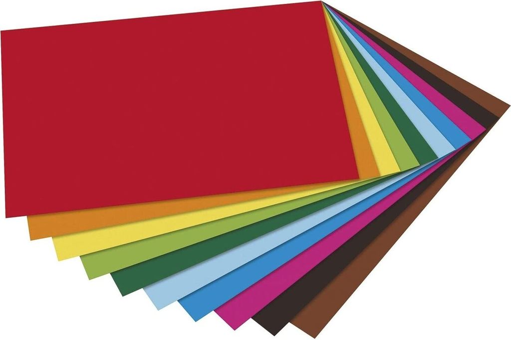 Folia 605 Papier argile A4 10 couleurs assorties 100 Image du produit 