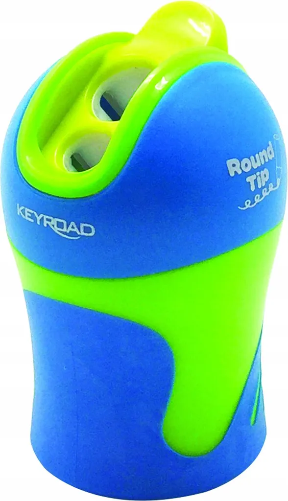 Temperino in plastica 2 fori, per punte tonde, vaschetta chiusa Colore verde