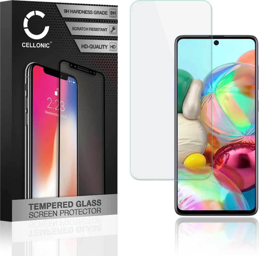 Pellicola Protettiva Samsung Galaxy A71 Vetro 9H CELLONIC SM-A715 Anti-Urti
