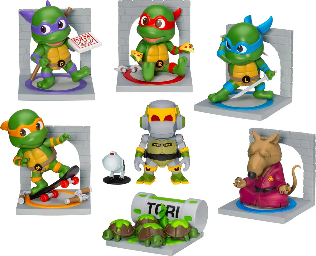 Pack de Figurines TMNT à Collectionner - Modèles Mini Egg Attack