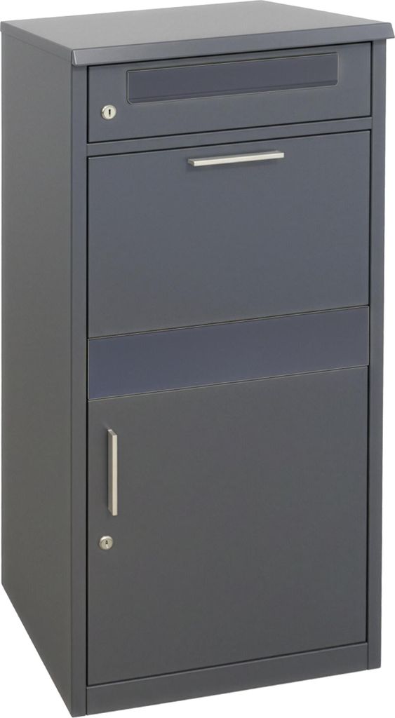 relaxdays Briefkasten mit Paketfach