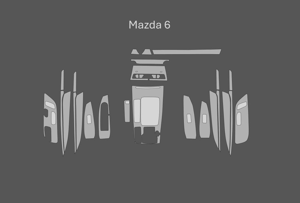 JEM PPF vorgeschnittene Folie Mazda 6 Carbon Interieur