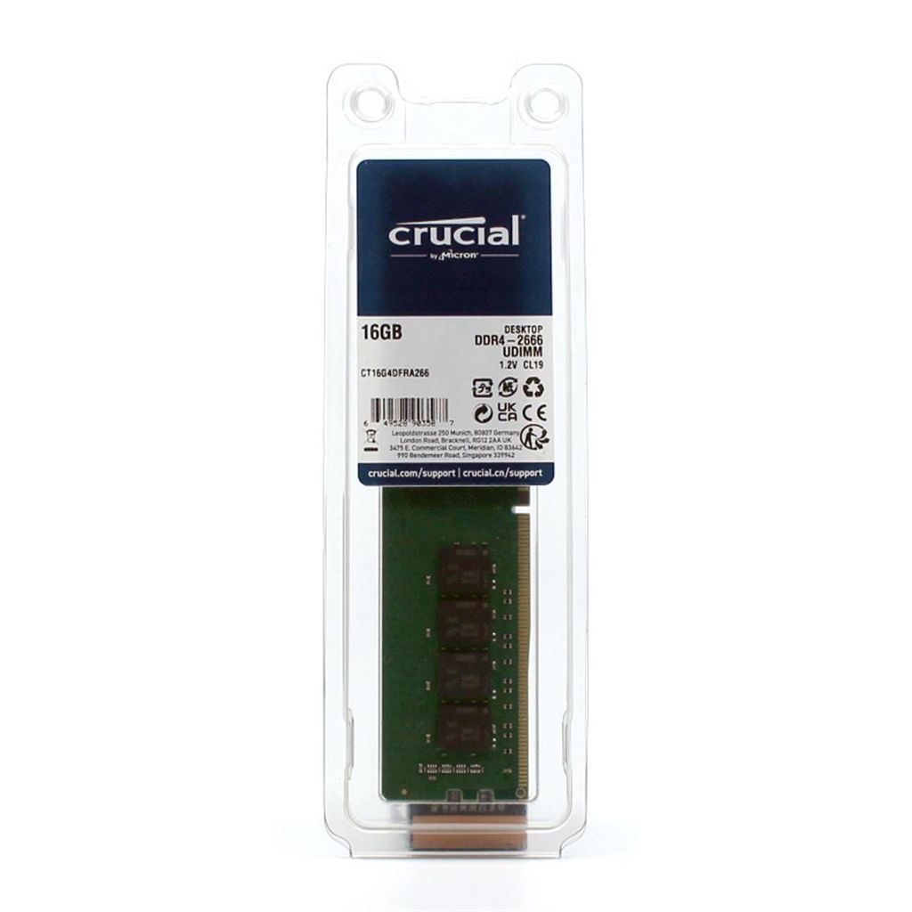 Crucial DDR4 - modul - 16 GB - DIMM 288-PIN Obrázok produktu 