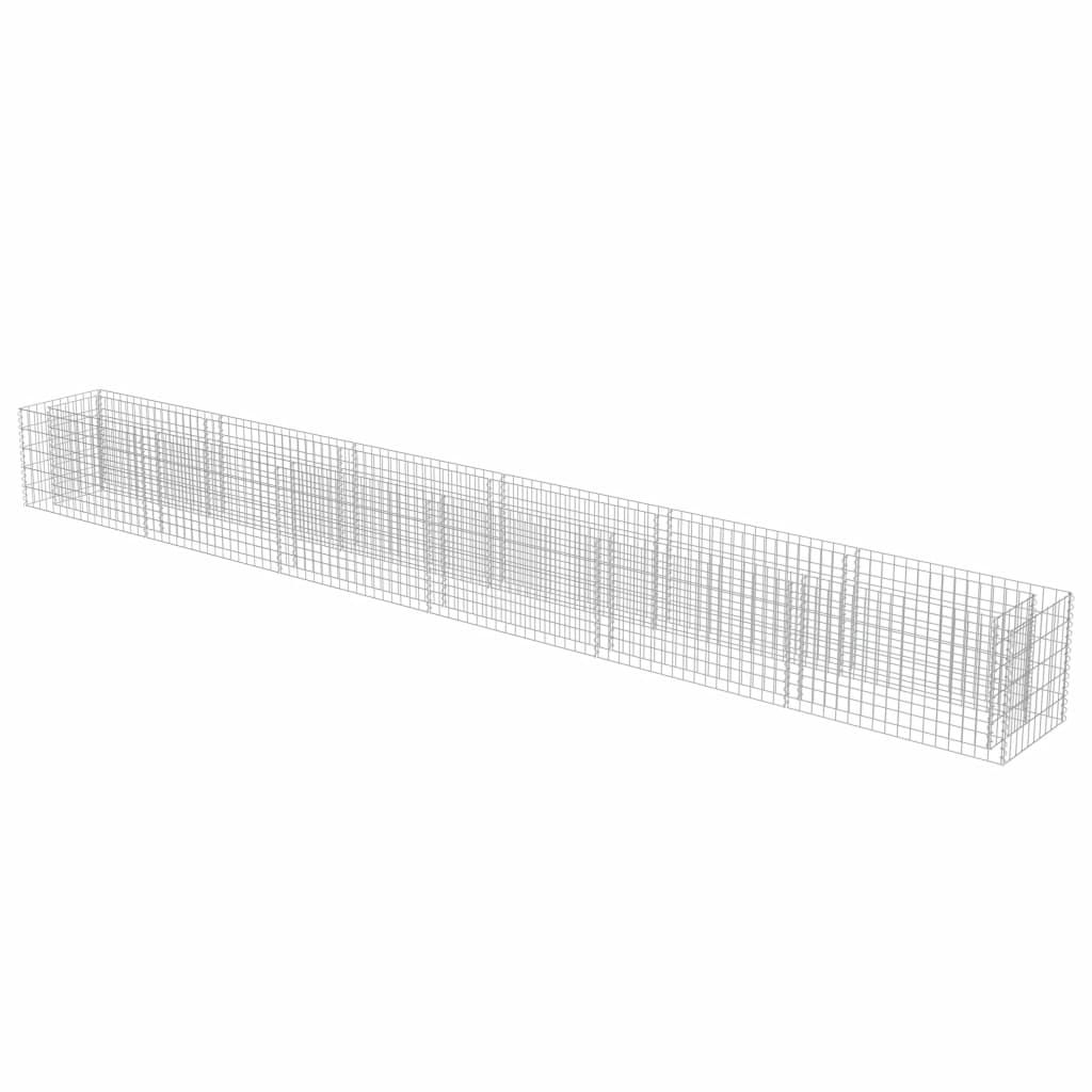 vidaXL Gabionen-Hochbeet Verzinkter Stahl 540×50×50 cm Produktbild 