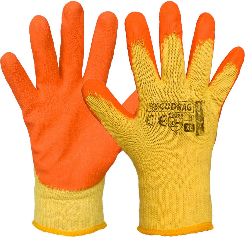 12 PAAR Arbeitshandschuhe Sicherheitshandschuhe Schutzhandschuhe (RECODRAG-YP) Gr. XL