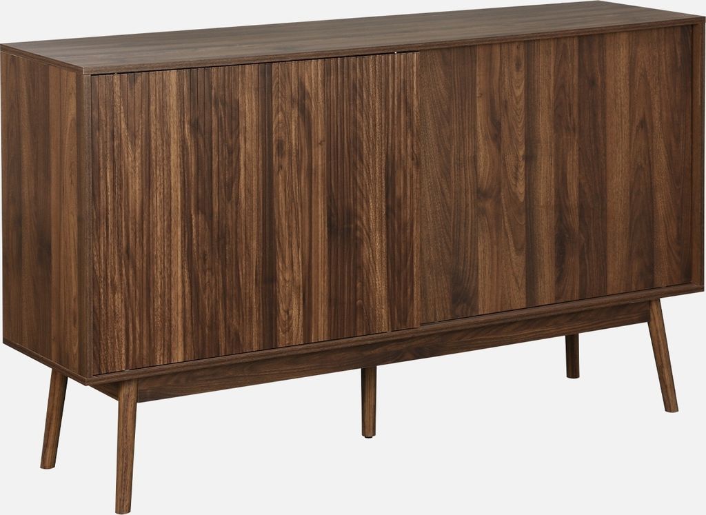 sweeek - Skandinavisches Sideboard mit Holzdekor - Dunkles Produktbild 3