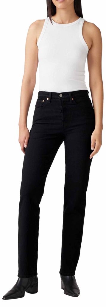 Levi's damesbroek, model Wedgie Straight, kleur zwart, maat Productafbeelding 