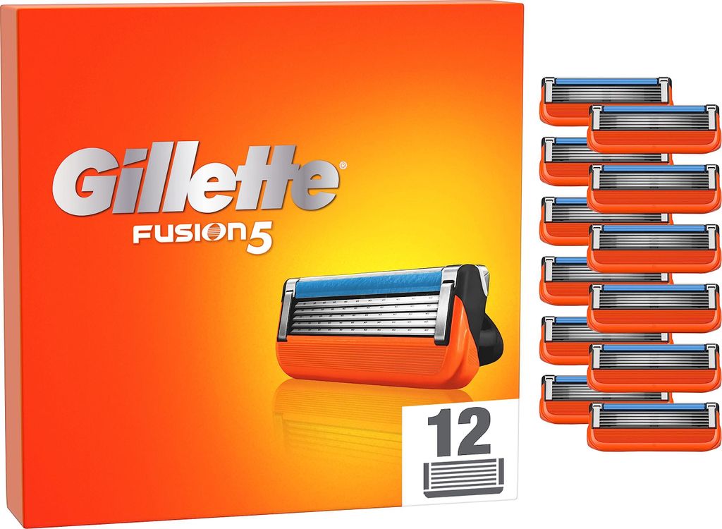 Lamette Gillette Fusion 5, 12 lame di ricambio per rasoio Immagine del prodotto 