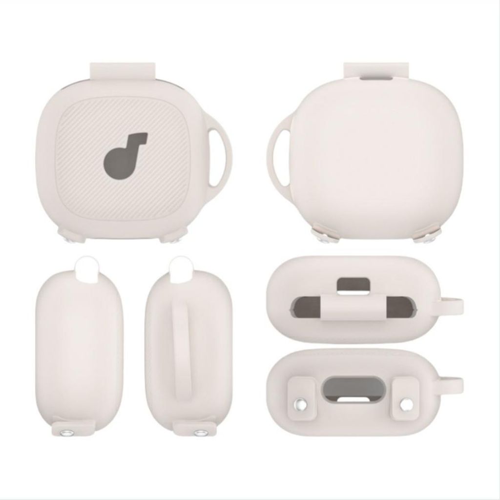 INF Silikon Schutzhülle für Soundcore Sport X20 – Stoßfest, Wasserdicht Beige