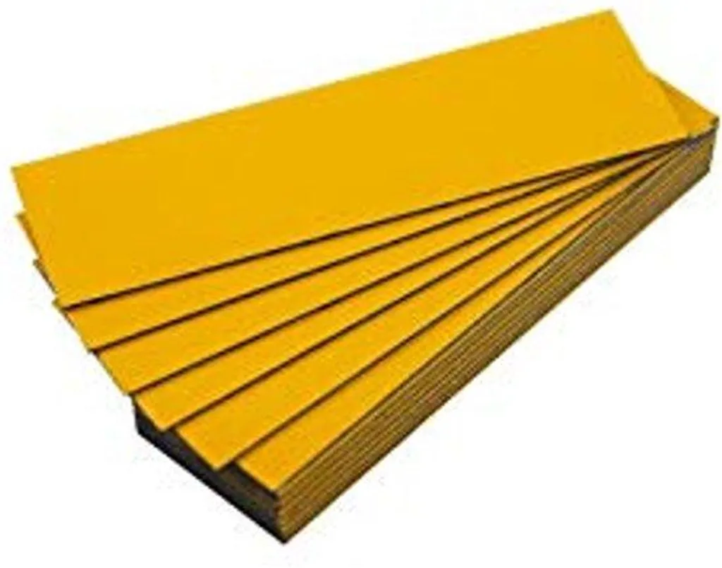 Étiquettes Magnétiques 5x2cm Couleur Miel - Finition Souple et Durable