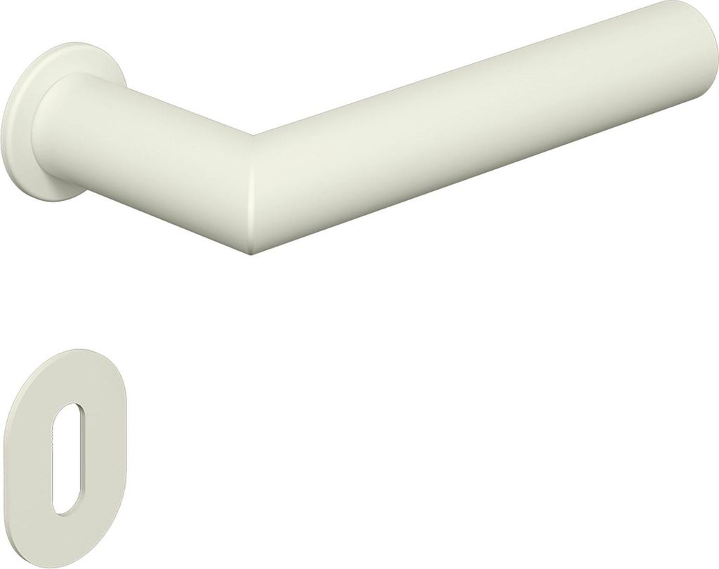 HEWI Drückergarnitur Serie 162 - mit Rundrosetten BB, weiß Produktbild 
