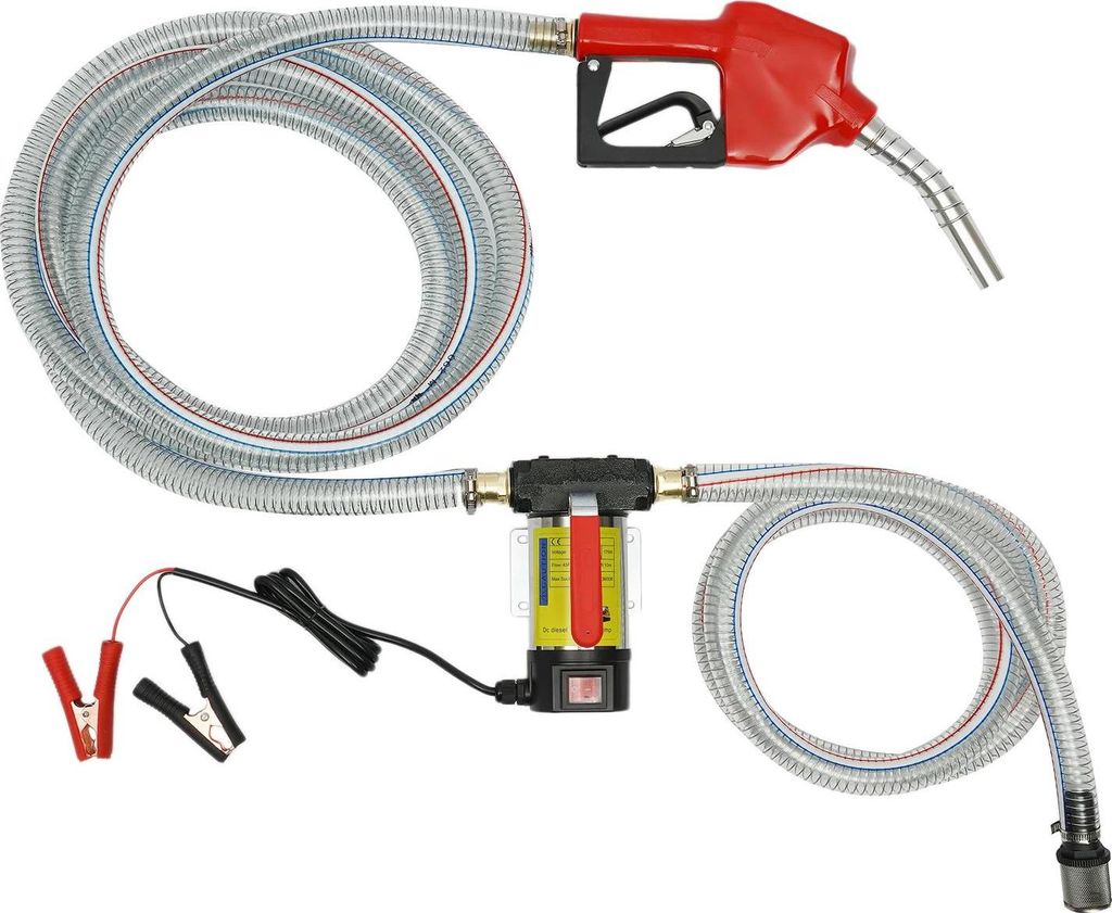 Diesel-Transferpumpe - Selbstansaugende elektrische Kreiselpumpe - 12 V - 175 W - 50 L/min - EU-Stecker