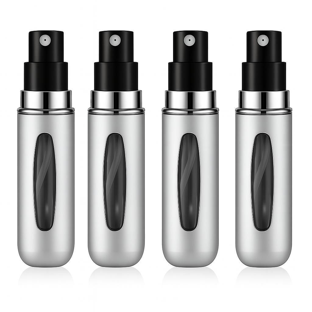 Mini Parfümflakon 4er Set 5 ml Nachfüllbare Reisesprays in Produktbild 