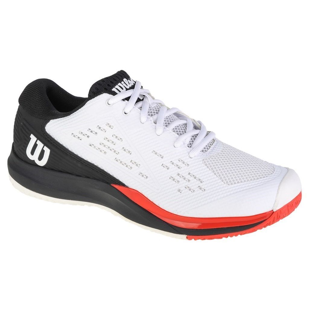 Wilson Rush Pro Ace Mens Tennis Shoe White/Black/Poppy Red 45 1/3 Herren Tennisschuhe