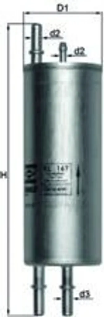 Filtre à carburant MAHLE KNECHT KL 167 - Filtration de haute précision