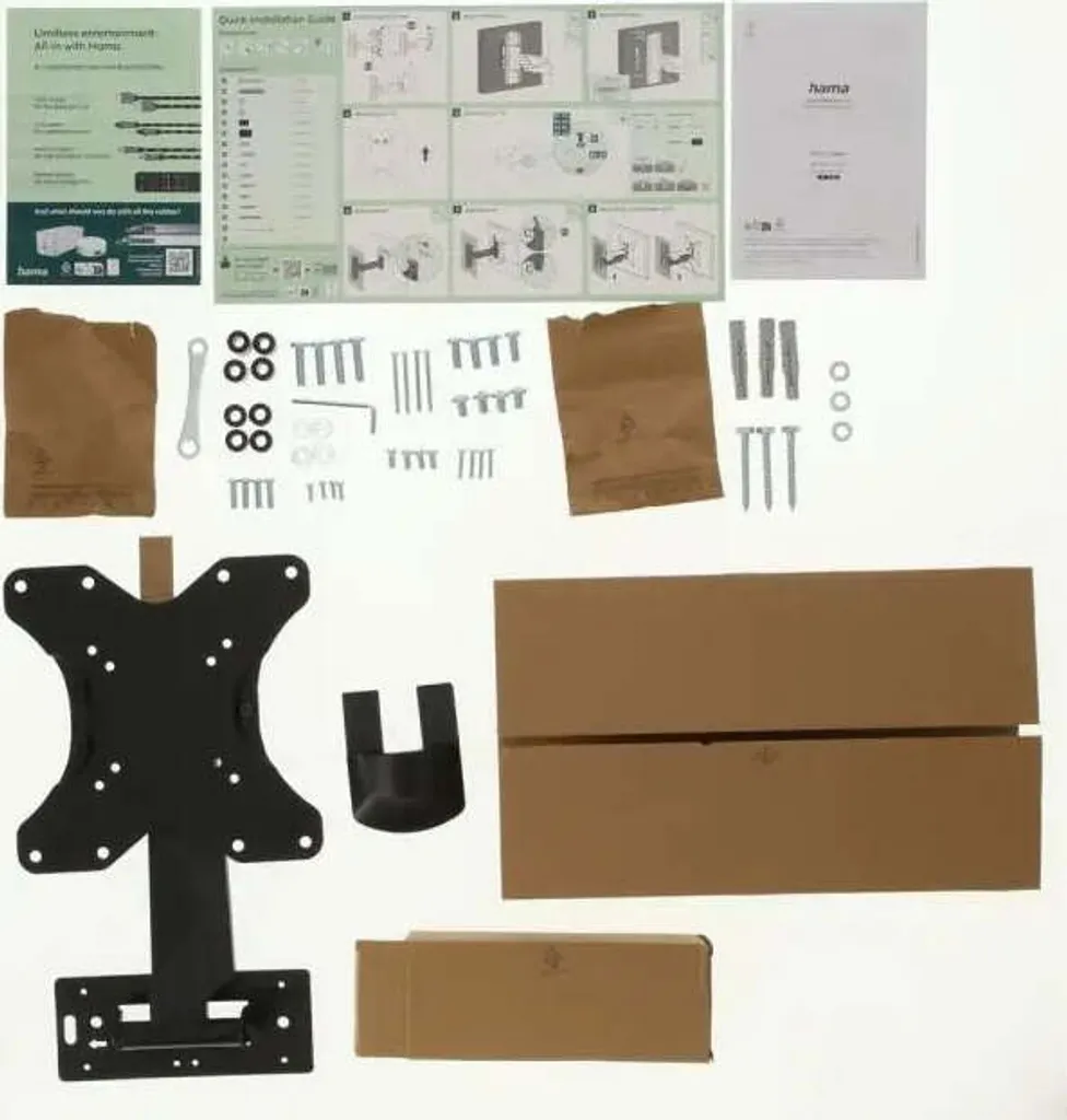 Support TV mural orientable pour supprimer les reflets de l'écran