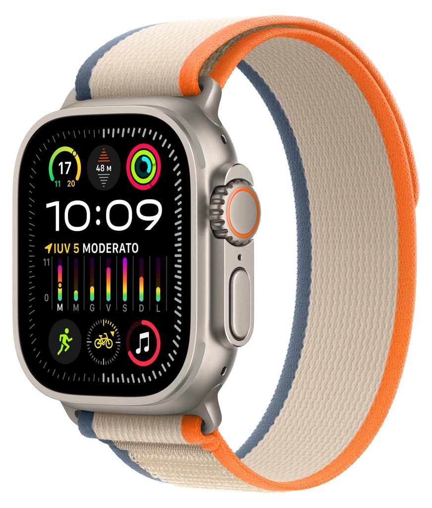 Apple Watch Ultra 2 49mm Orange/Beige Trail Loop - M/L Produktbild 