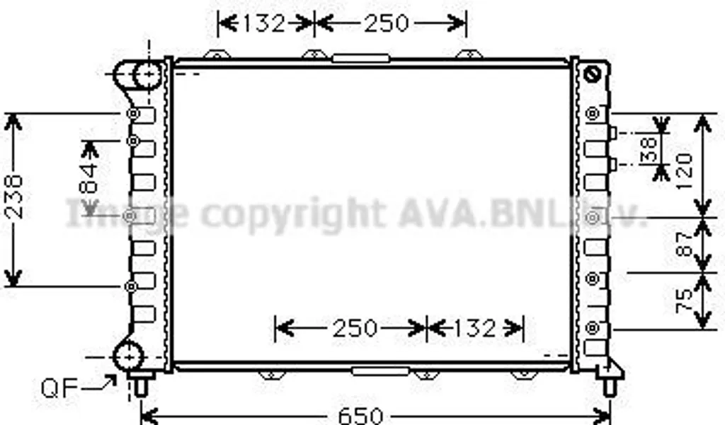 Radiateur moteur alu PRASCO ALA2038 haute résistance pour Alfa Romeo GT