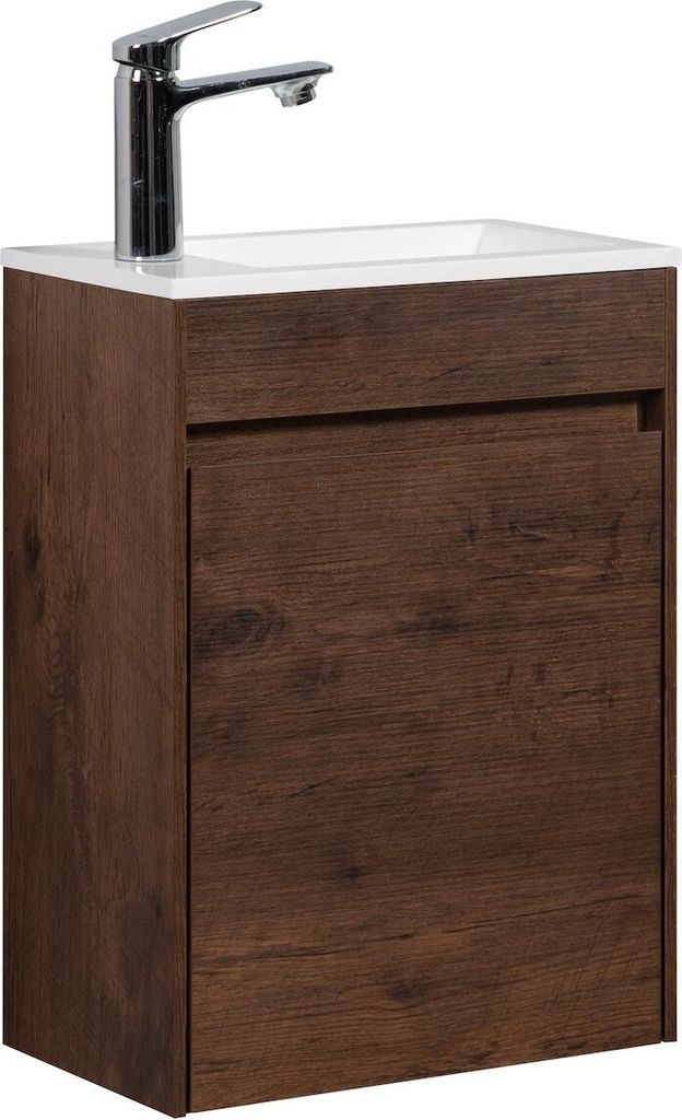 Badplaats Gäste-WC Waschtisch Set Sinta 40 x 22 cm Walnuss Produktbild 