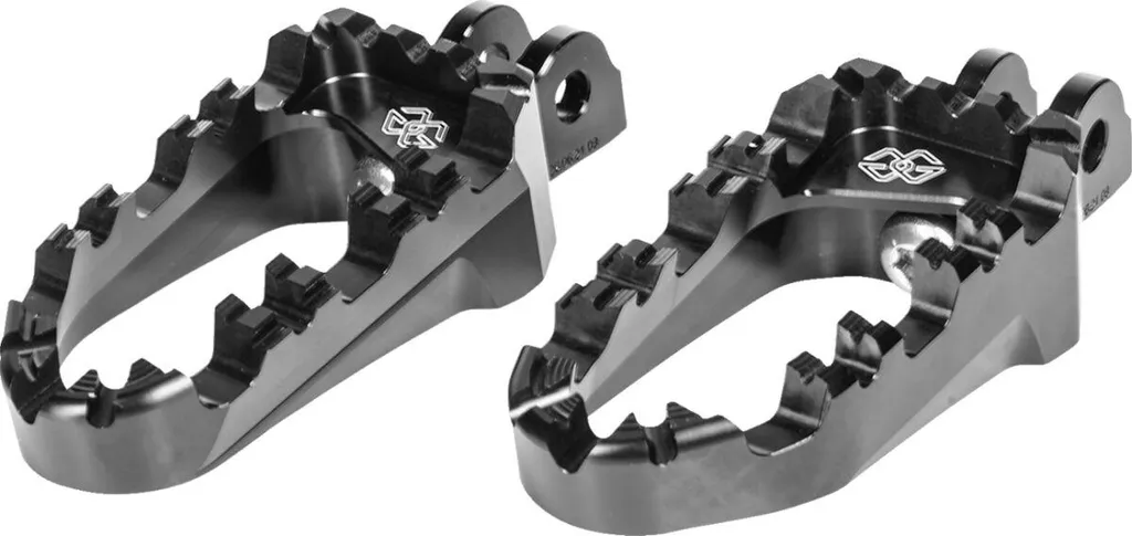 Kit Repose-Pieds Pro-X Bk Uf34 Noir en Aluminium pour Moto de Course