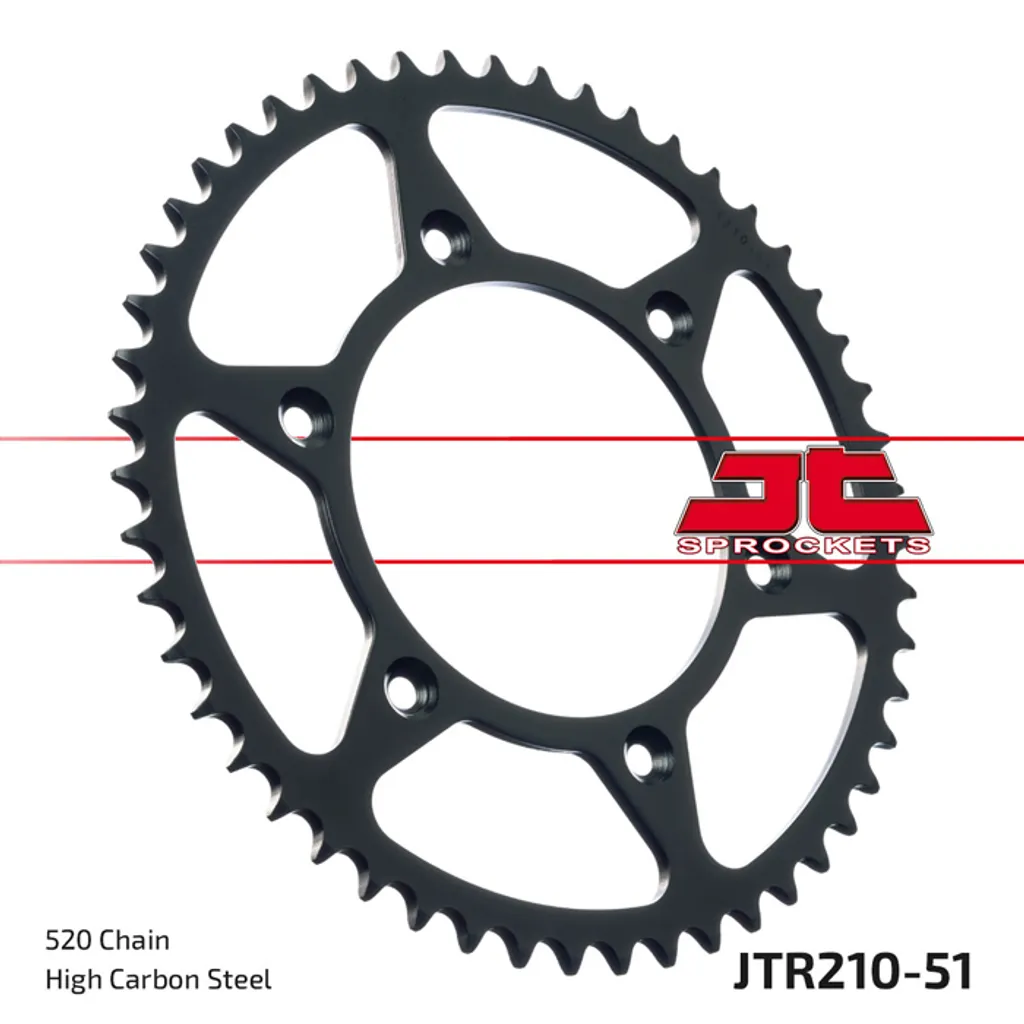 Couronne Kettenrad 51Z 520 SW - Pignon arrière haute performance noir