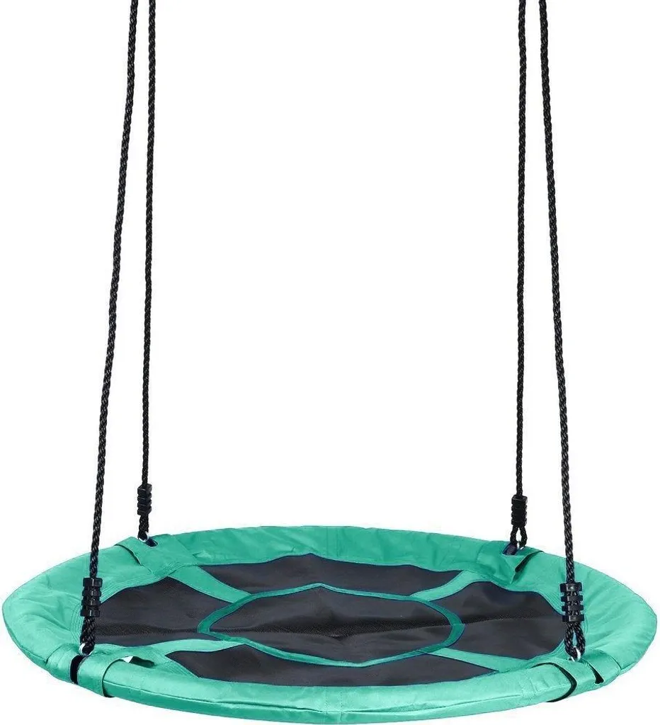 Nid de cigogne balançoire extérieure 110 cm - Vert forêt Oxford 150kg