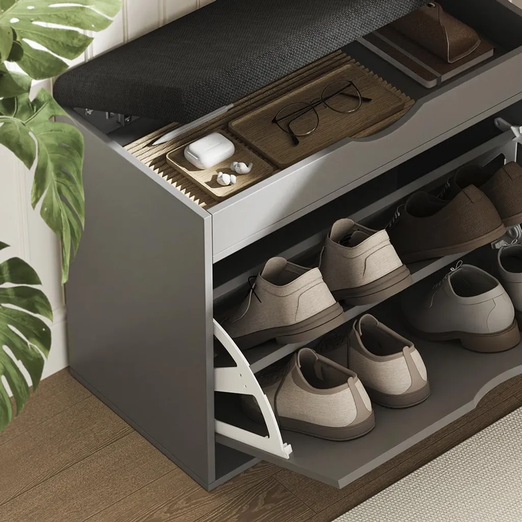 Gagnez de la place avec ce banc à chaussures Vicco Schufy 60x51cm