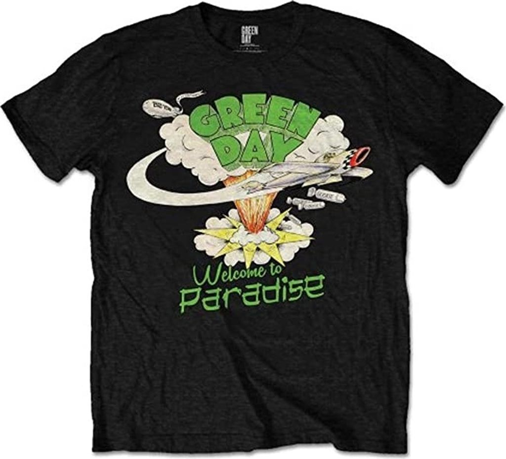 Green Day Welcome to Paradise Black M T-Shirt Produktbild 