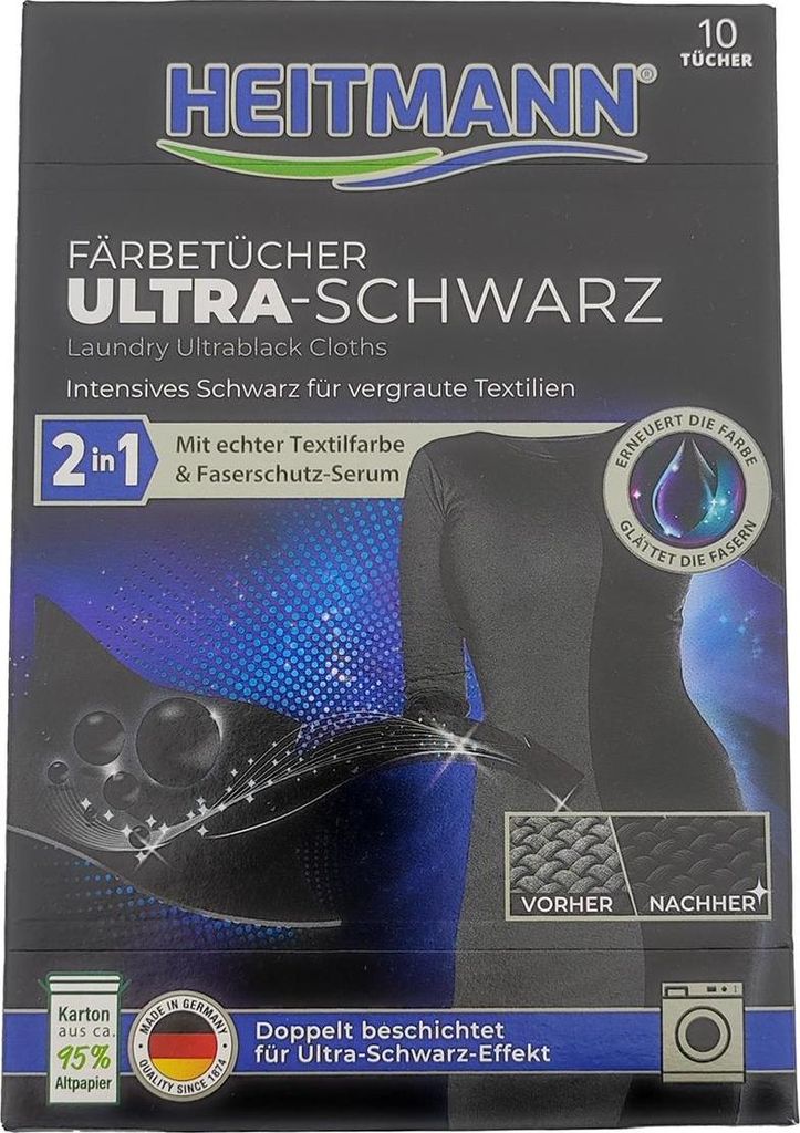 HTM Ultra Black barvicí hadříky 10 kusů Obrázek produktu 