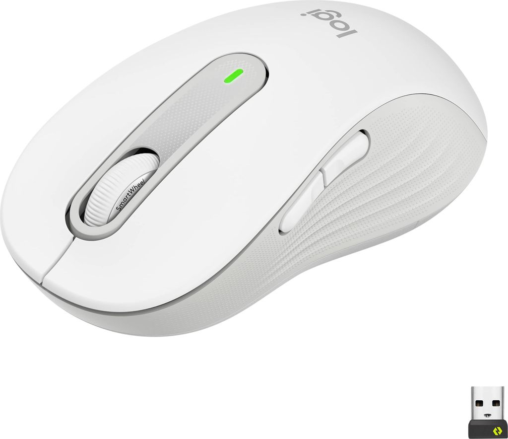 Logitech Signature M650 L Maus kabellos weiß