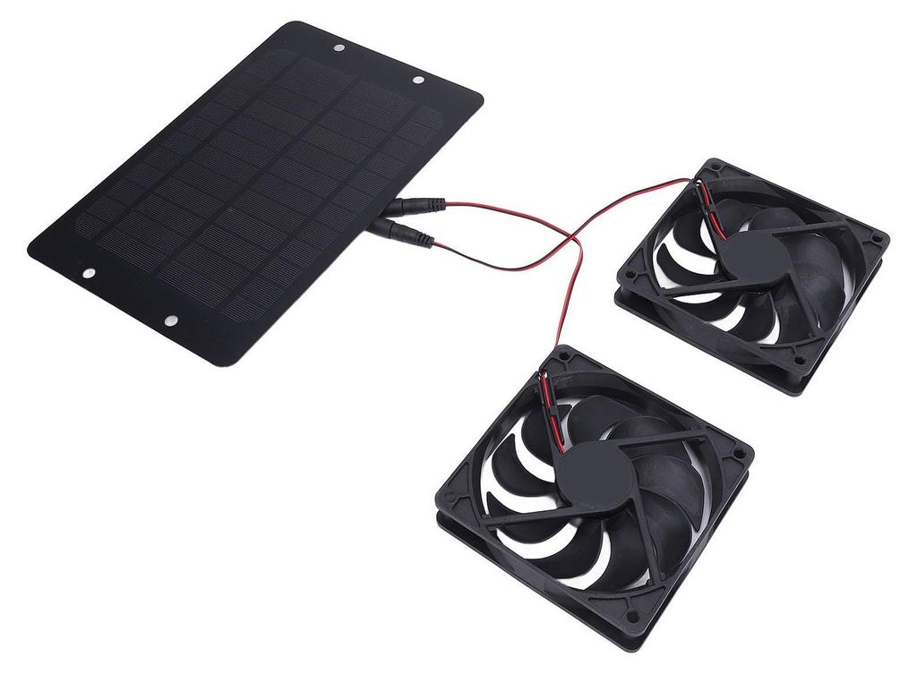 Dual-Solar-Ventilator-Set, 12 V, 10 W, monokristallines Produktbild 