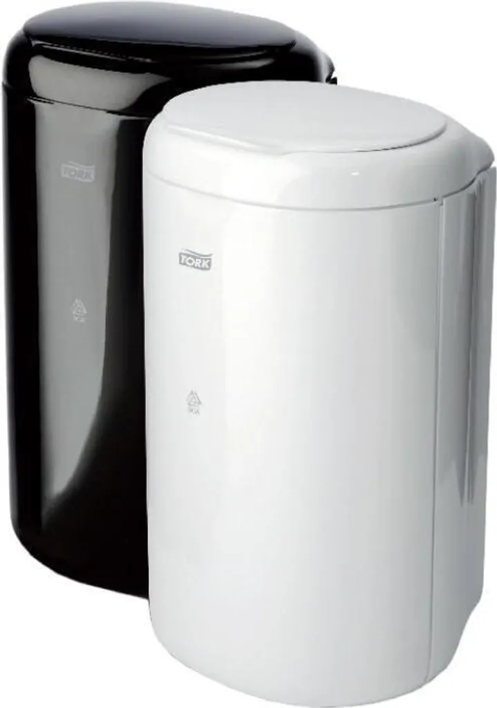 Petite poubelle de salle de bain Tork 5 litres noire - Modèle B3 564008