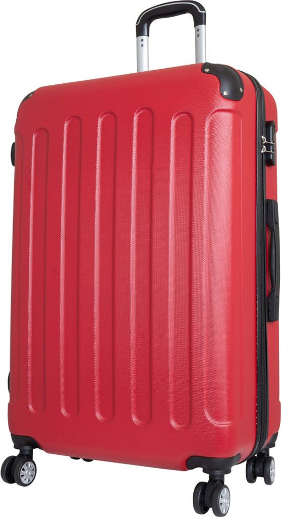 Großer Reisekoffer Avalon 77 cm Hartschale Trolley ABS rot