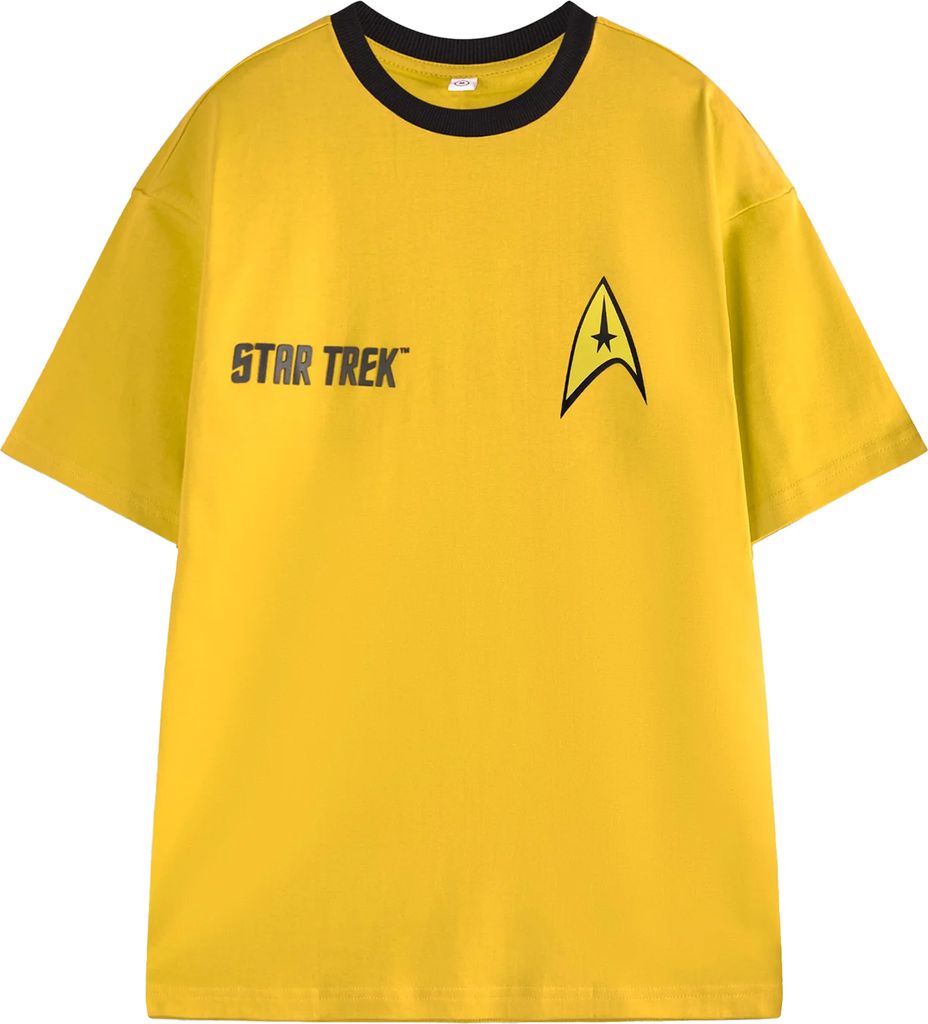 Star Trek - T-Shirt für Herren kurzärmlig NS8666 (XL) (Gelb)