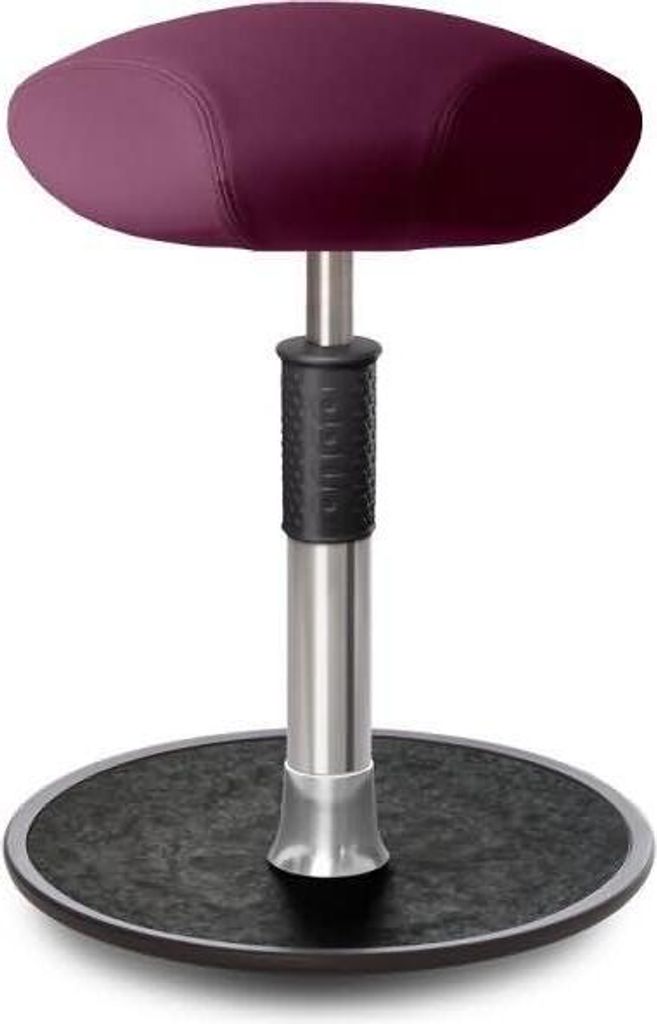 Sitz- Stehhocker Free Regular Triangel skai Nature Base Lila Chrom /schwarz.