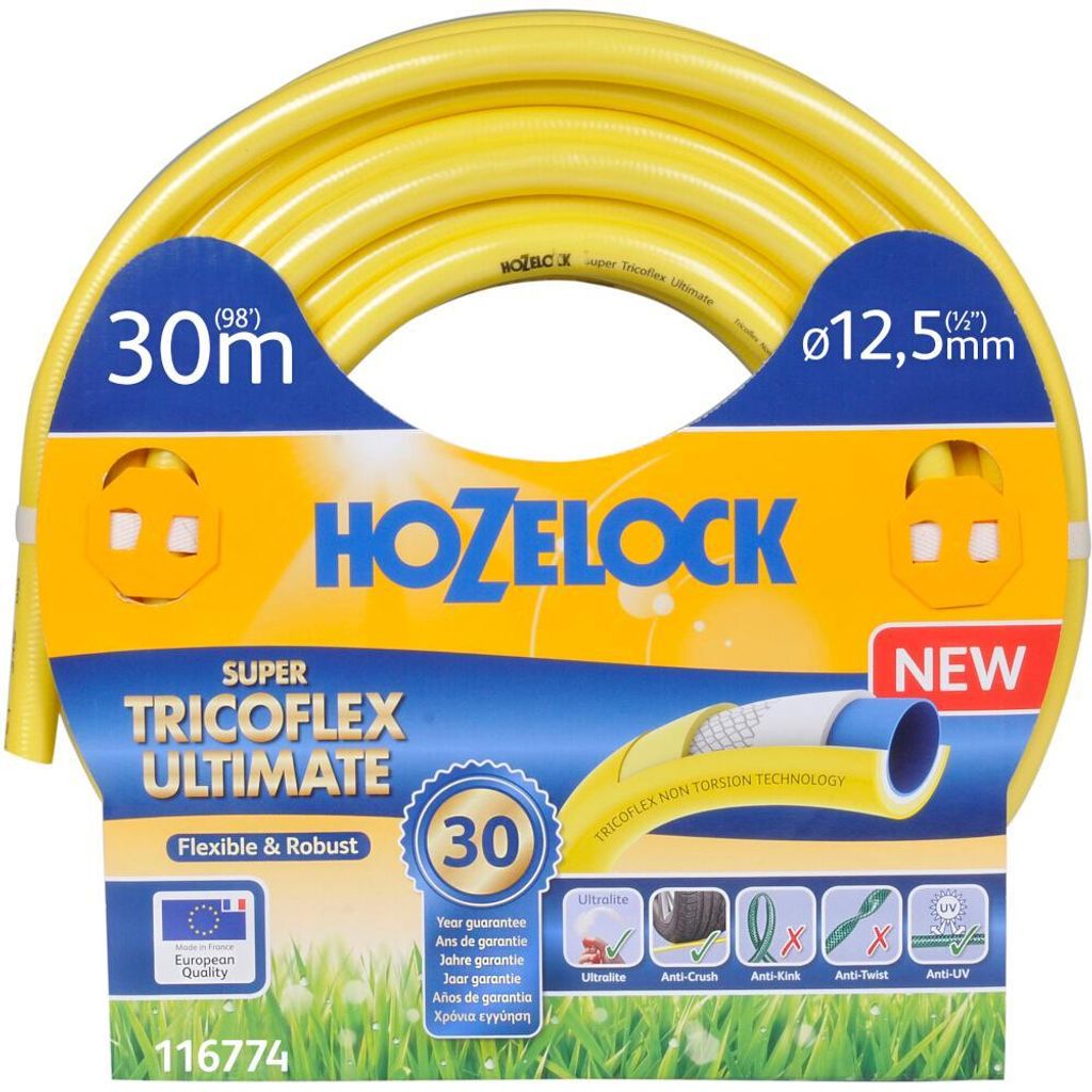 Hozelock 116774, 30 m, Nad zemí, Žlutá, Pouze hadice, PVC, Obrázek produktu 