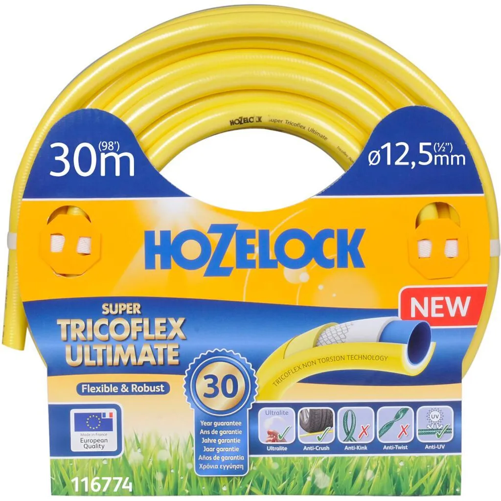 Tuyau Tricoflex 30m 12,5mm 30 bar : Robustesse et Anti-torsion