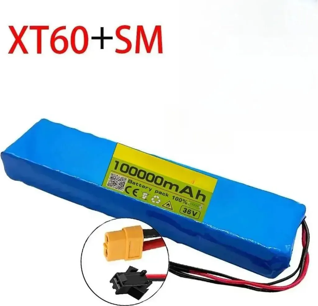 Batterie de Rechange 36V pour Trottinette Électrique 100Ah XT60-SM