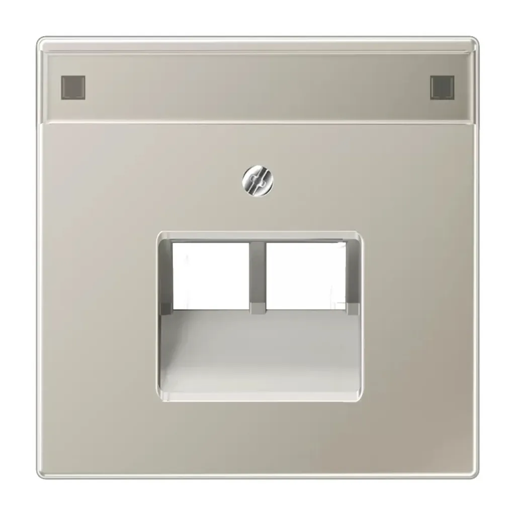Jung ES 2969-2 NAUA Plaque Centrale Acier Inox pour Prise Double