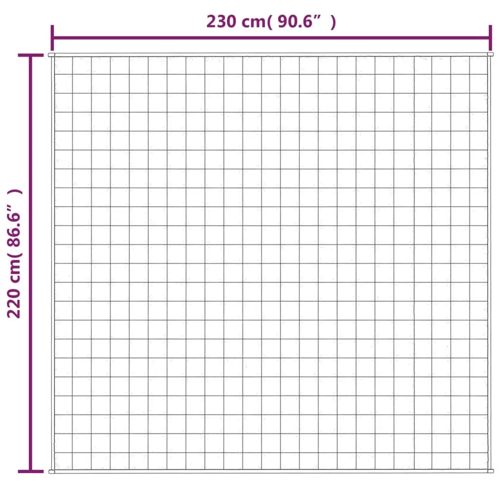 Coperta Pesata 11kg vidaXL 220x230 - Relax Profondo Crema - 6