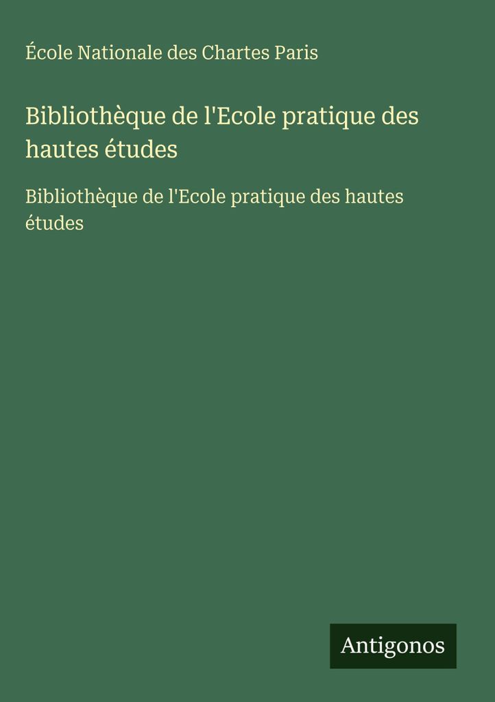 Bibliothek der Ecole pratique des hautes études (Praktische Hochschule)