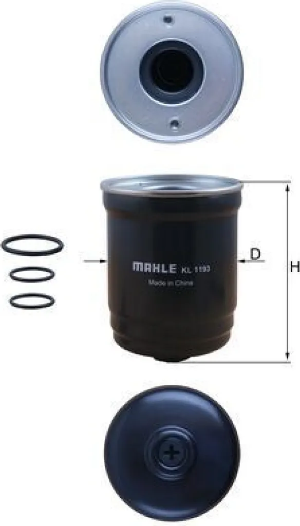 Filtre à carburant KL 1193D MAHLE pour l'entretien et révision de voiture